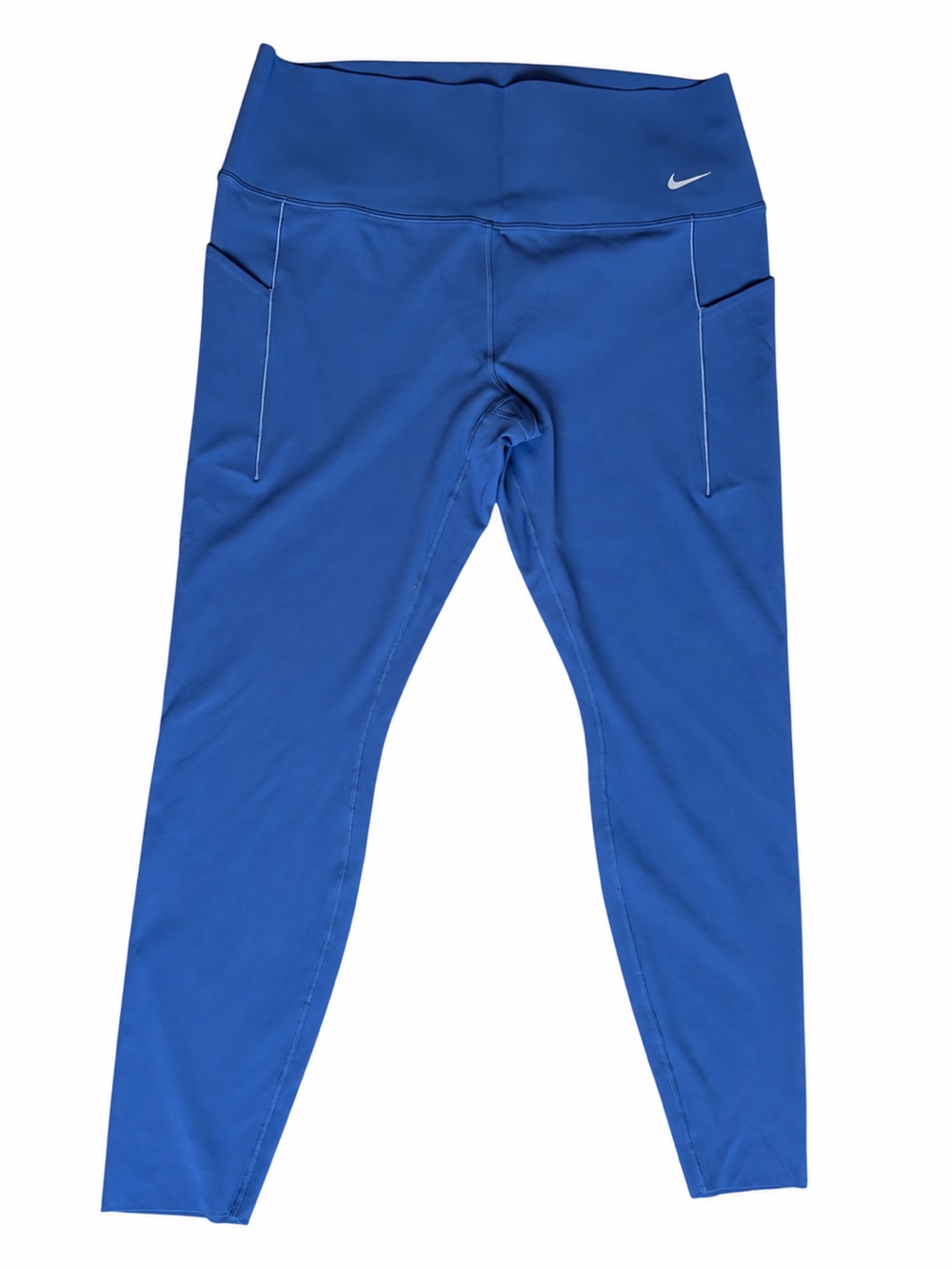 Nike Dry-fit Blue High-Rise Performance Leggings Size XXL